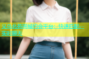 义乌北苑同城约会平台：快速匹配，实时聊天