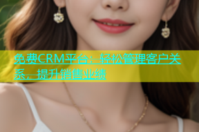 免费CRM平台：轻松管理客户关系，提升销售业绩