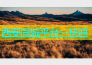 西安同城平台：快速