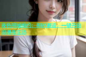 夜色同城炮约：即时邂逅，一键开启浪漫夜生活