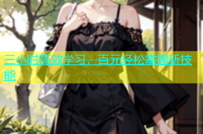 三小时高效学习，百元轻松掌握新技能